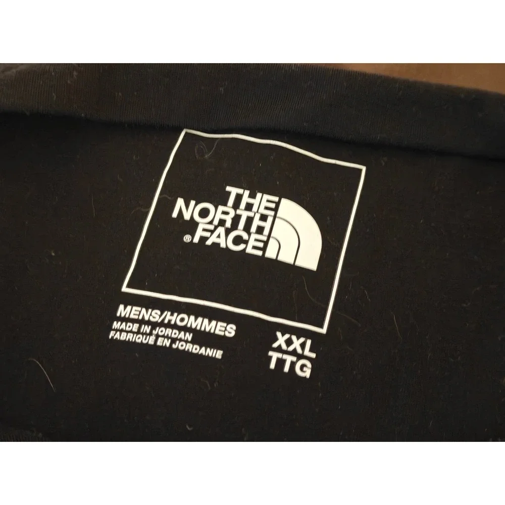 The North Face Mens Black Active Short Sleeve T-Shirt XXL Crew Neck Stretch Logo